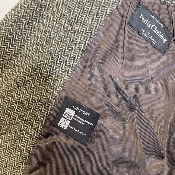 Lanificio di Pray 48R Blazer Sport Coat S. Cohen Perlis Brown Wool Cashmere - Picture 16 of 16